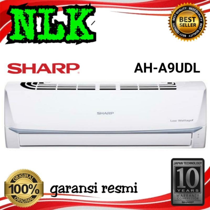 AC Sharp + Pasang Instalasi AH - A 9 UDL 1 PK Low Watt Sharp 9 UDL 1 PK