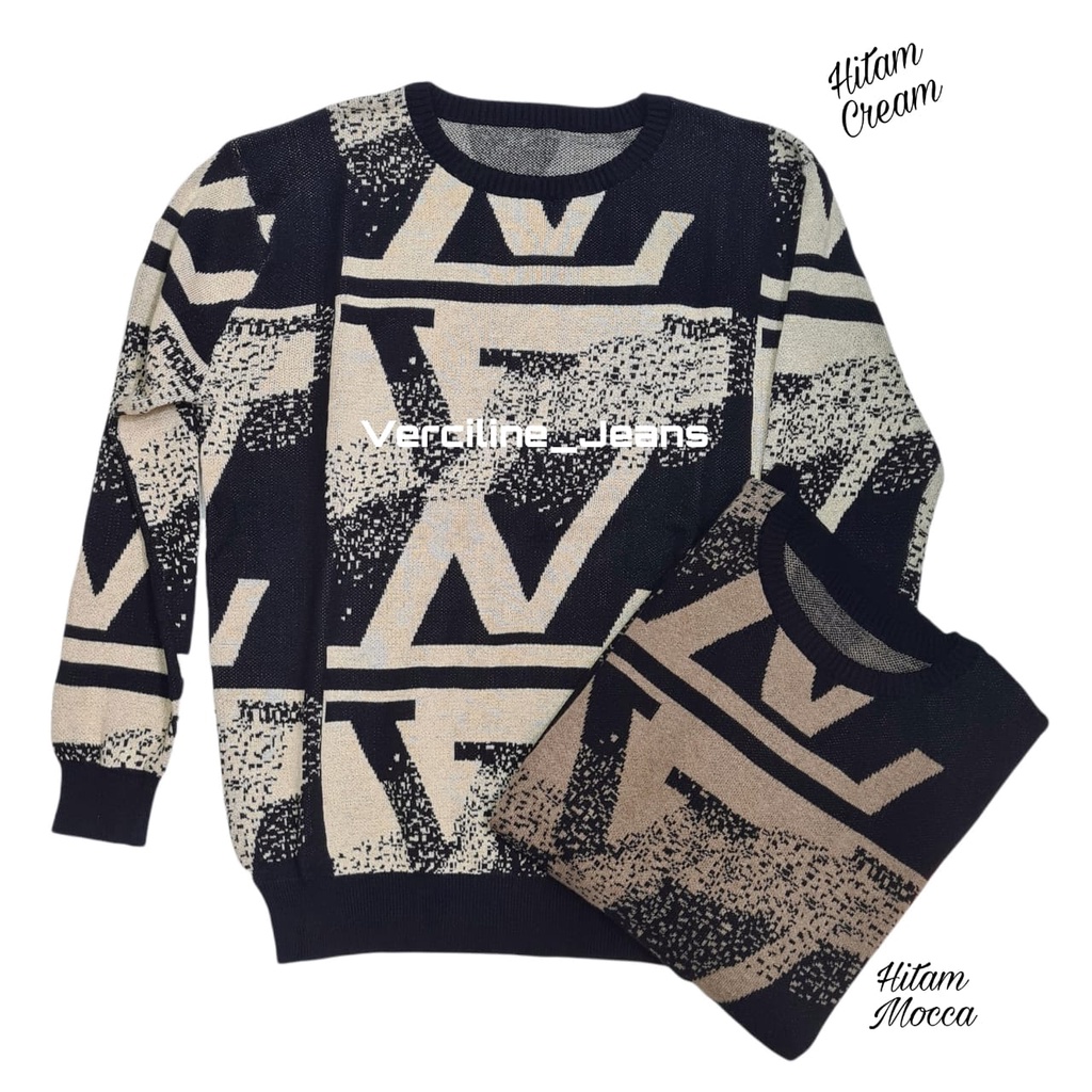 Verciline_Shop Sweater Rajut Wanita Premium / long sleeve Impor LV - 2