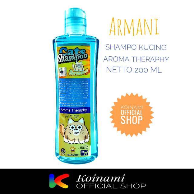 SHAMPO AROMA THERAPY ARMANI 200ml / SHAMPO KUCING / GROOMING KUCING / raid all / pet care