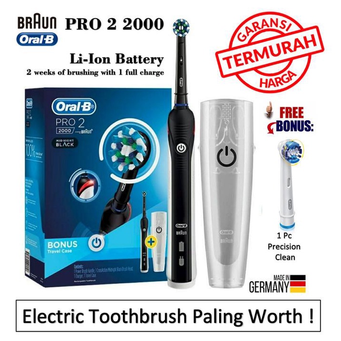 Oral B Pro 2 2000 / 1500 / 800 / 700 Rechargeable Electric Toothbrush