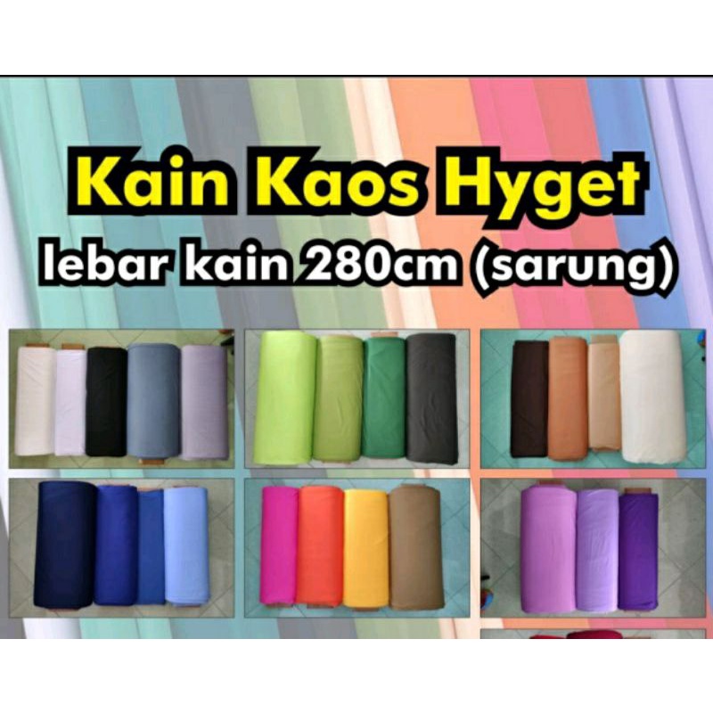 Kain Furing Hyget Kaos melar lebar 3meter harga per setengah meter