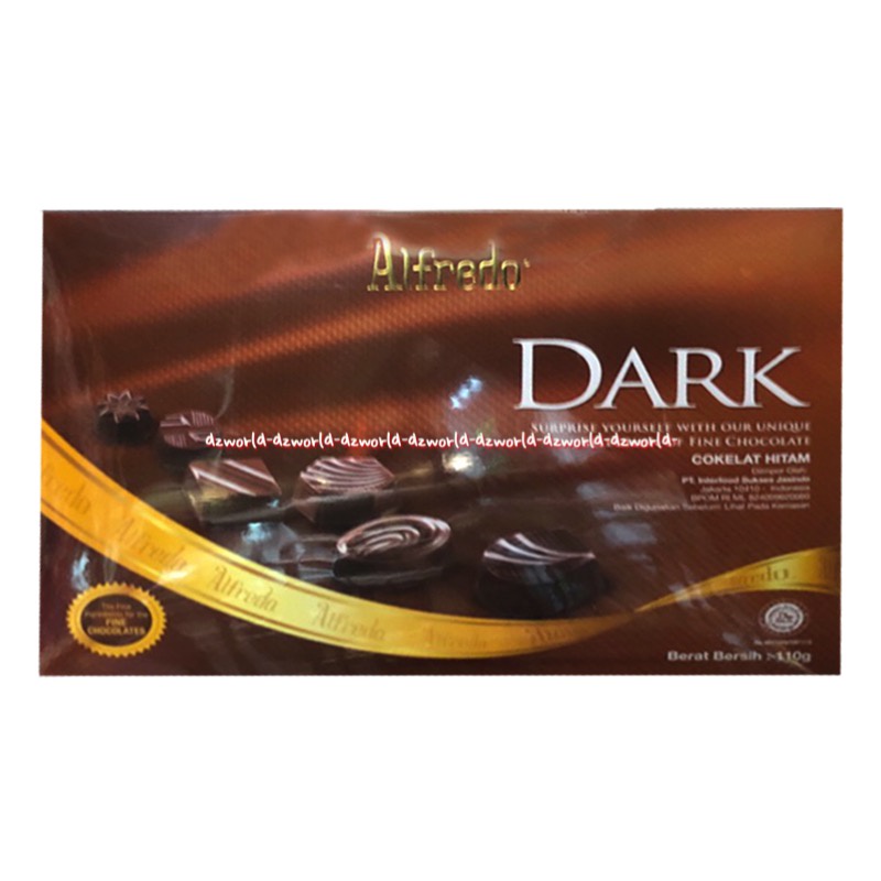 Alfredo Dark Milk &amp; Dark 110gr Coklat Susu Hitam Chocolate Al Fredo Coklat