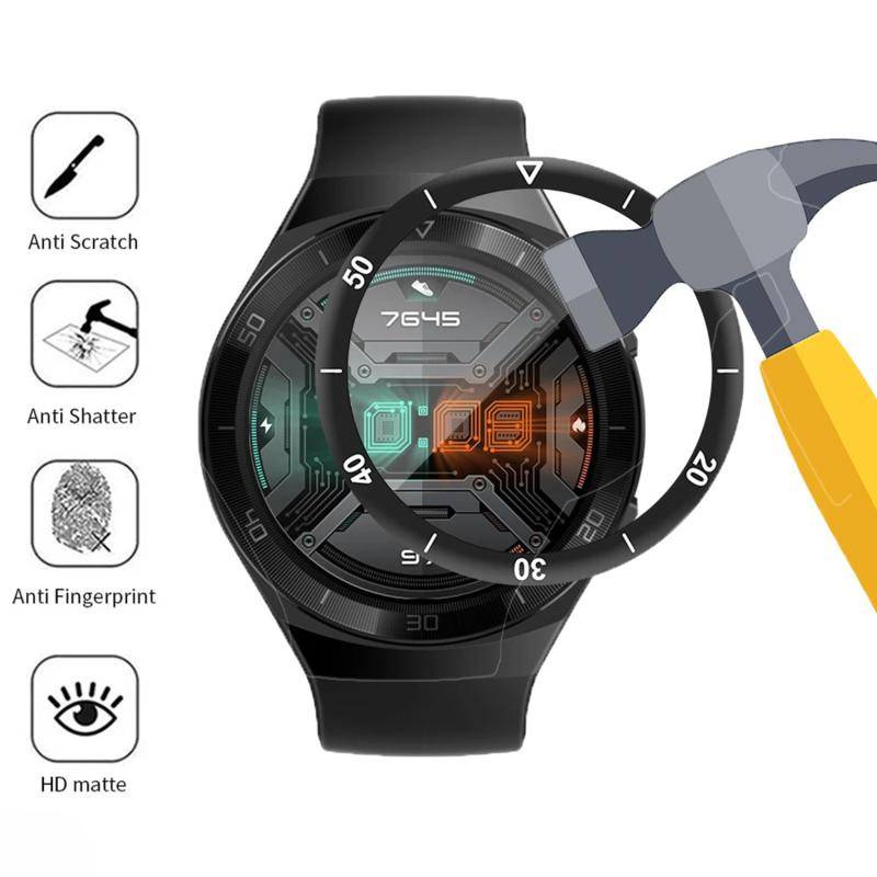 Pelindung Layar Tempered Glass Lengkung Tipis 42mm 46mm Untuk Huawei watch 3 pro GT2 GT3 GT2e GT runner Film Huawei Honor Magic 2 GS3