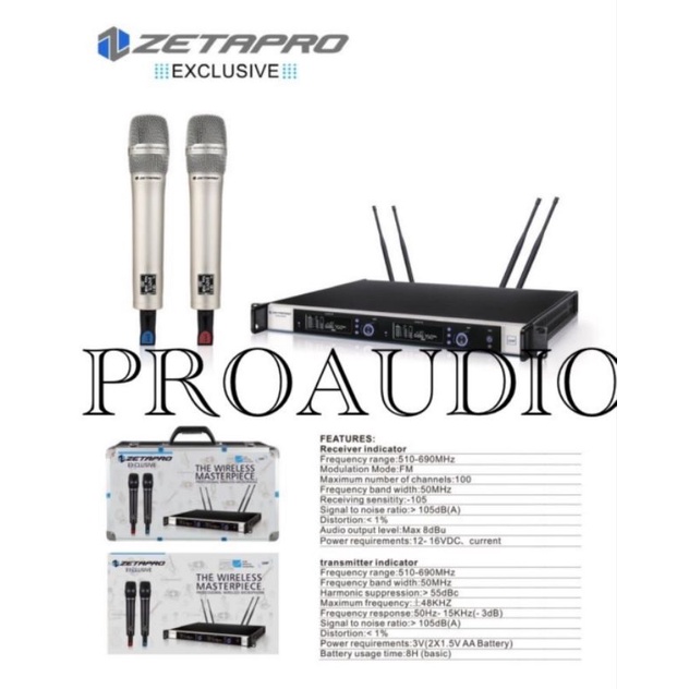 MIC WIRELESS ZETAPRO EXCLUSIVE 1 Pro Original Free Koper