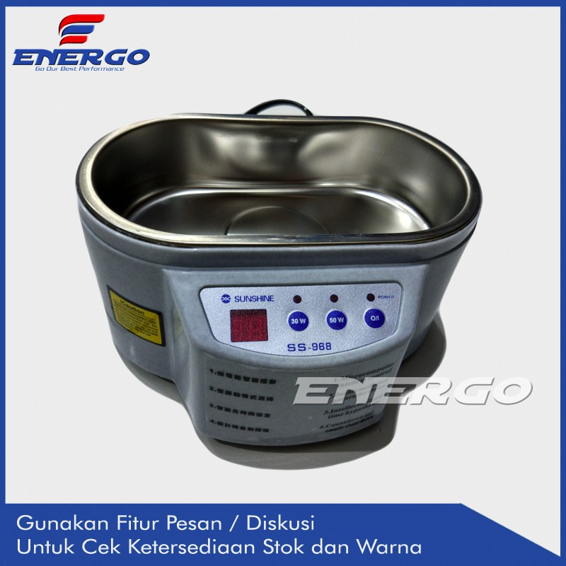Sunshine Ultrasonic Cleaner SS-968 Original (Mesin Pencuci PCB / Logam)