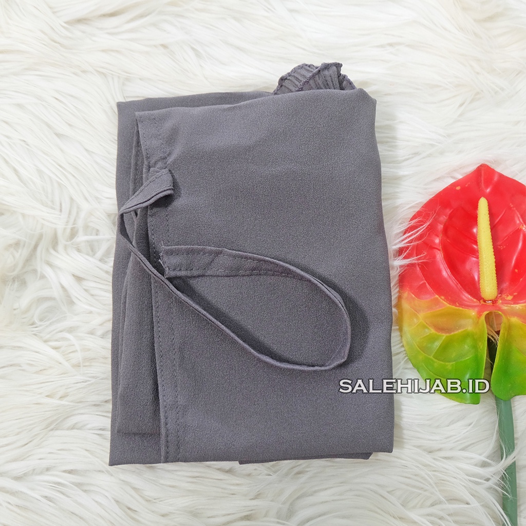 BERGO MARYAM TALI PLISKET DIAMOND PREMIUM || JILBAB INSTAN PLEATED DIAMON-ABU TUA