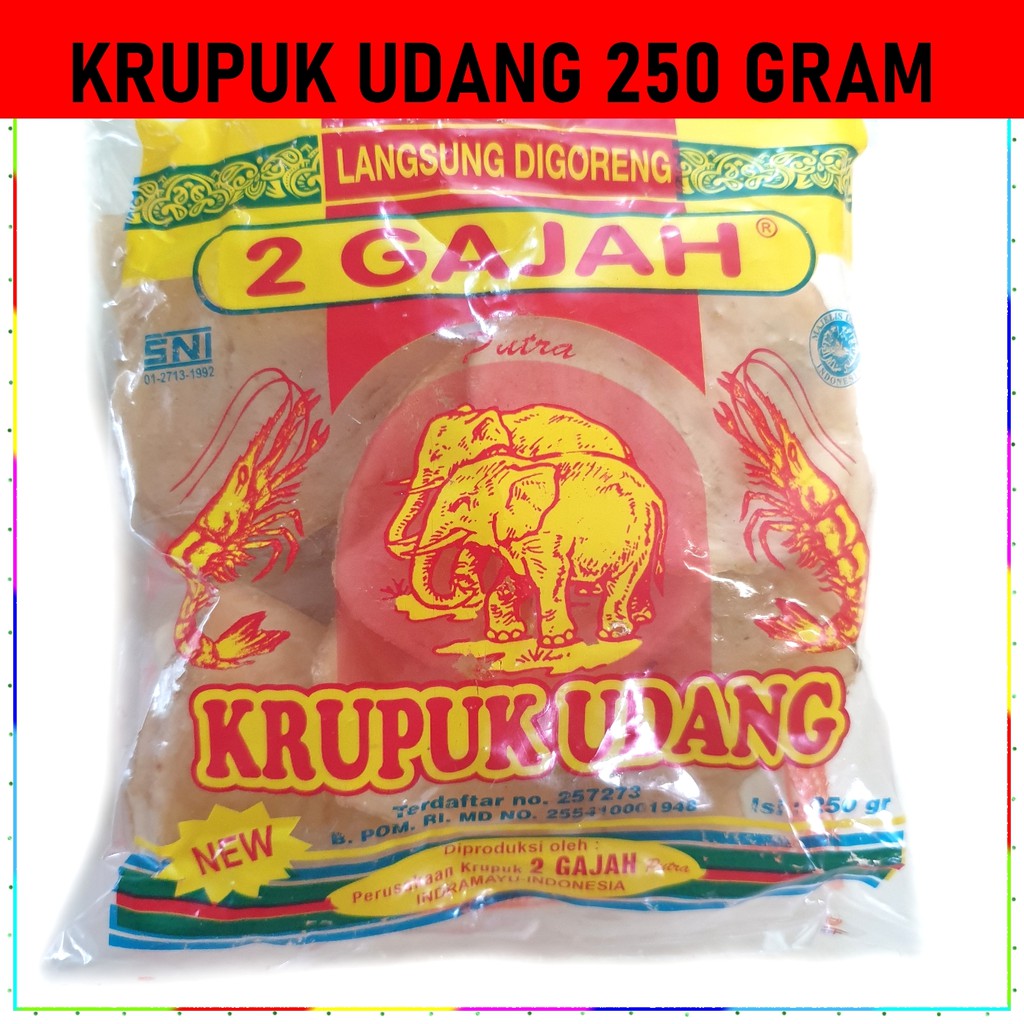 

KRUPUK UDANG 250gram 2 GAJAH