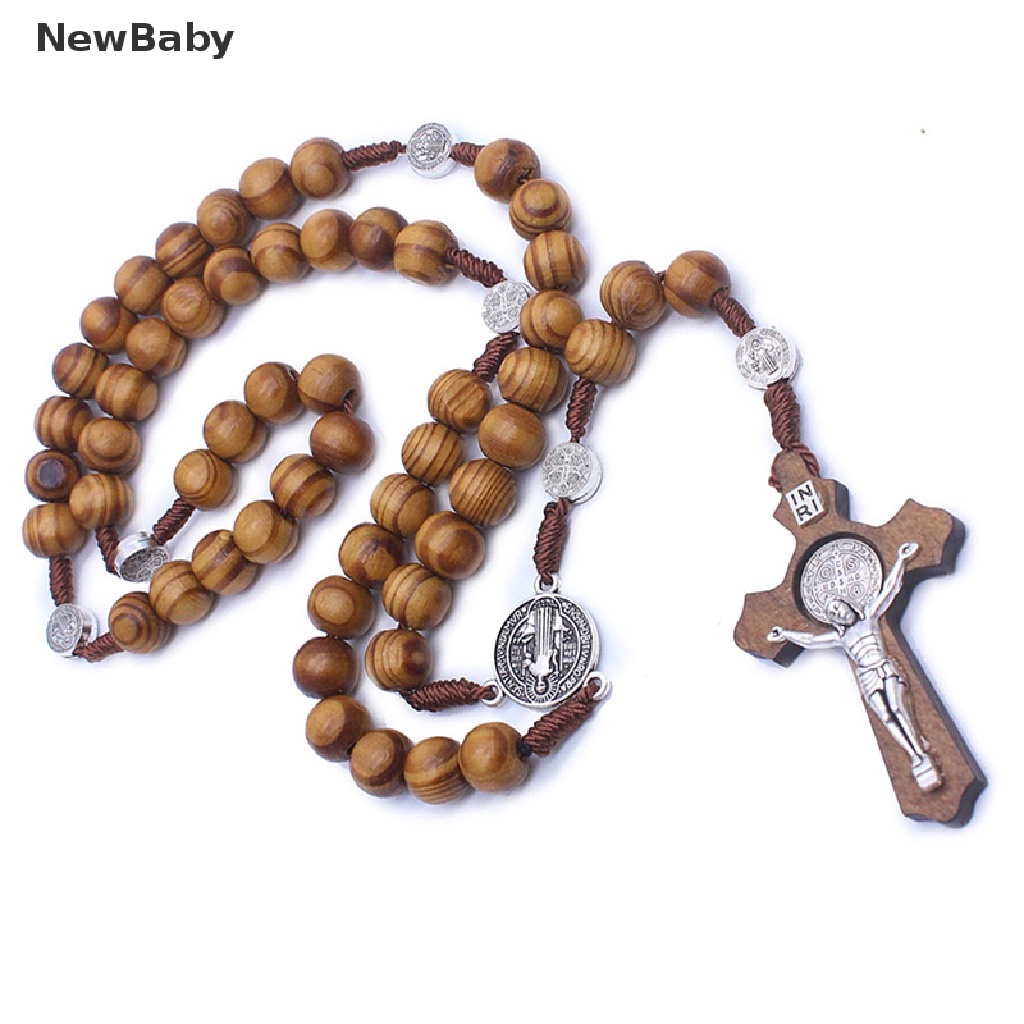 Kalung Rosario Desain Manikmaniksalib Yesus Gaya Katolik Handmade Untuk Bayi