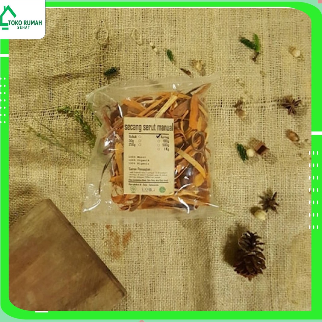 

SECANG KAYU KERING SERUT MANUAL 250 GRAM - Caesalpinia Sappan -