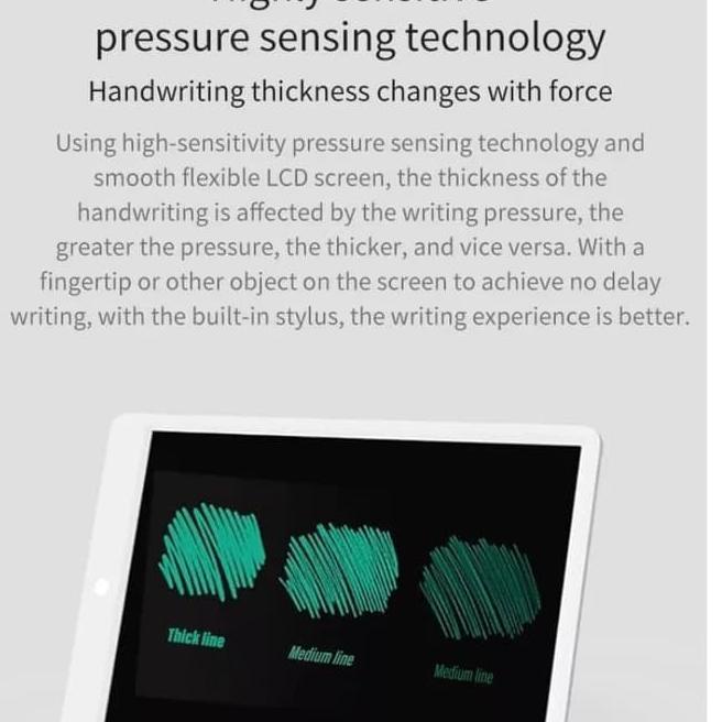 

euuu XIAOMI Mijia LCD Blackboard Writing Digital Drawing Tablet Papan Gambar 13.5 Inch With Pen Best