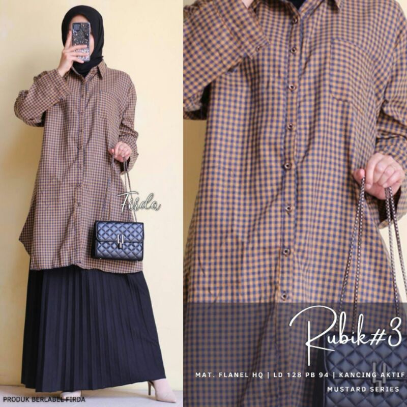 Rubik tunik / tunik oatum FLANEL / tunik flanel ld 128cm / Tunik jumbo / tunik flanel jumbo
