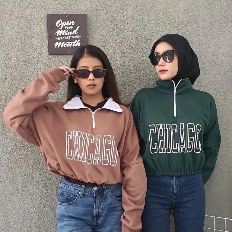 MVP - Chicago Crop Sweater - Sweater Crop Wanita