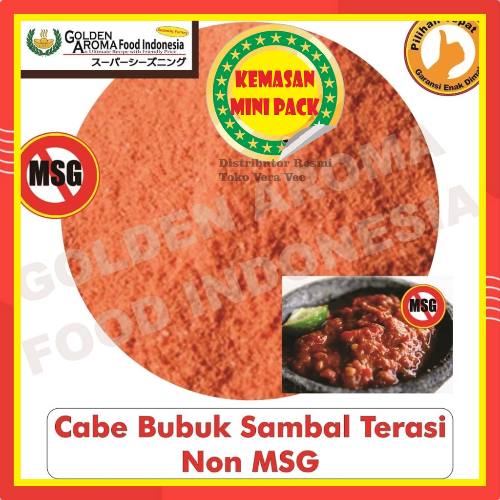 

Cabe Bubuk Sambal Terasi Non MSG 50Gr Bubuk Cabe Sambal Terasi Non MSG Makanan Bisa Kiloan Chilli Powder Super Pedas Aneka Bahan Instan Murah Enak Terbaik Kering Terjamin Halal Premium Sushi Bukan 100Gr 100 Gram Aida Jepang Antaka Thailand