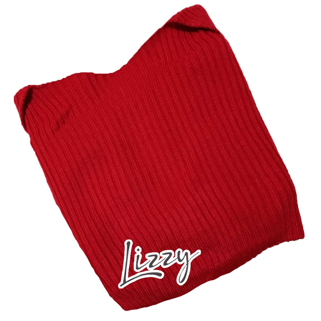 Lizzy - LIAM OVERSIZE CROP BOLERO CARDIGAN PREMIUM-Red