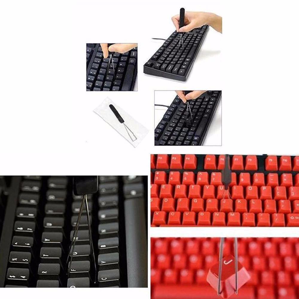 Penarik Keycap Agustina Saklar Keyboard Berkualitas Tinggi Alat Pembersih Keyboard Kawat Baja Keyboard Mekanik