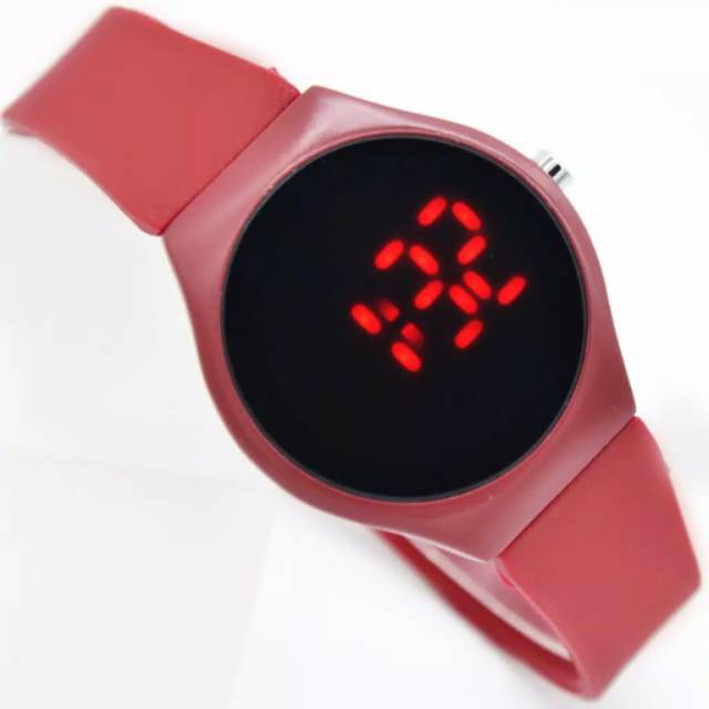 Jam Tangan Pria/ Wanita Ice LED digital Strap Rubber