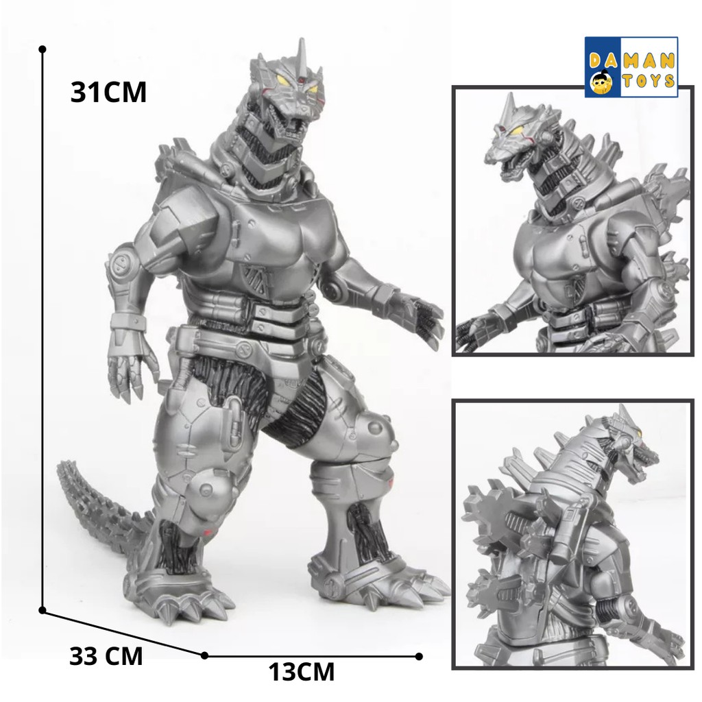 MECHA GODZILLA  ACTION FIGURE GODZILLA KAIJU BIG SIZE 35CM/MAINAN ANAK LAKI /FIGURE/ GODZILA VS KONG