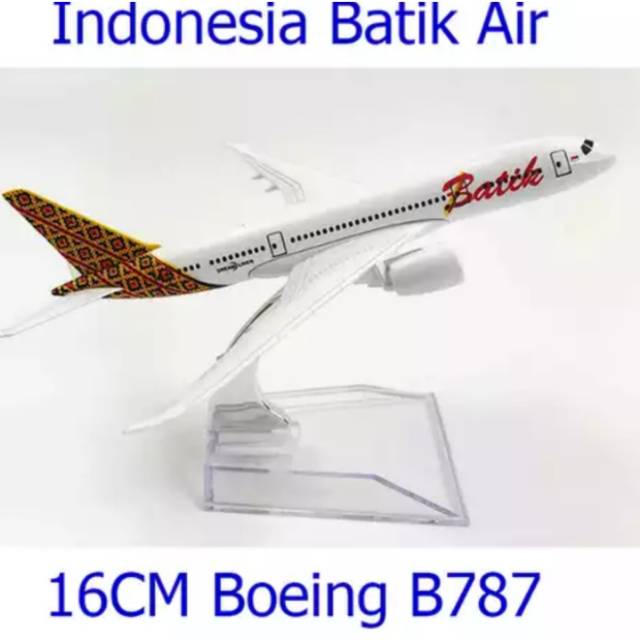Miniatur Diecast Pesawat Batik Air Indonesia