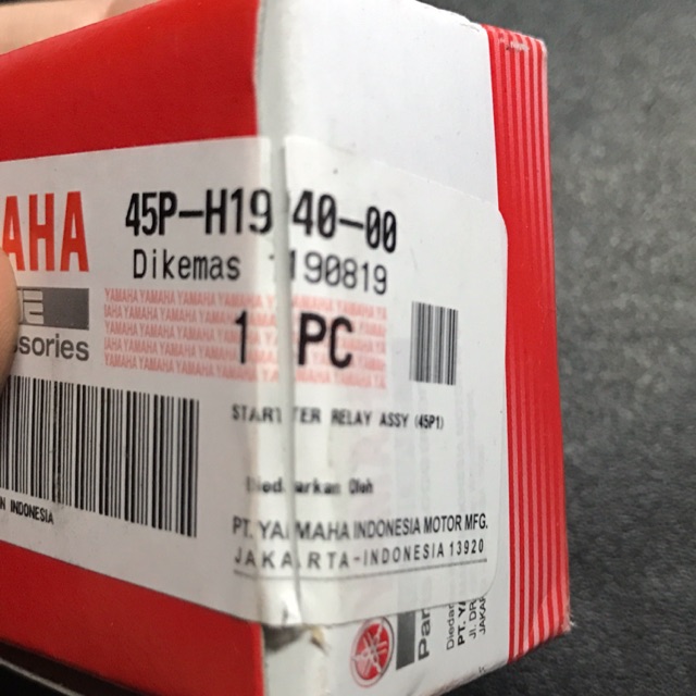 Bendik Switch Stater Relay Yamaha Byson Karbu 45P H1940 00 ori Relay Stater