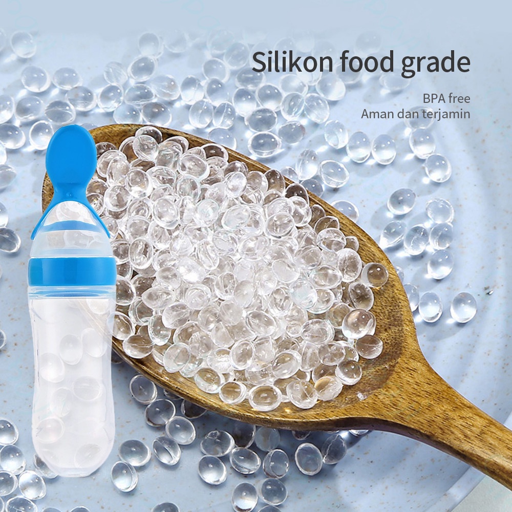 Kyopta Botol sendok bayi silikon Botol dot BPA Free