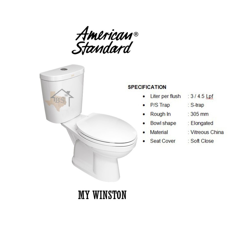 CLOSET DUDUK AMERICAN STANDAR MONOBLOK TWO PIECE MY WINSTON CCST