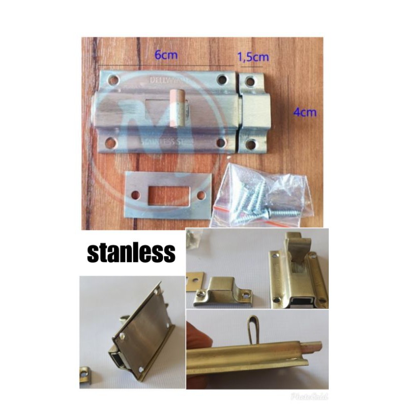 Slot pintu stanless/grendel pintu stanless/grendel/slot