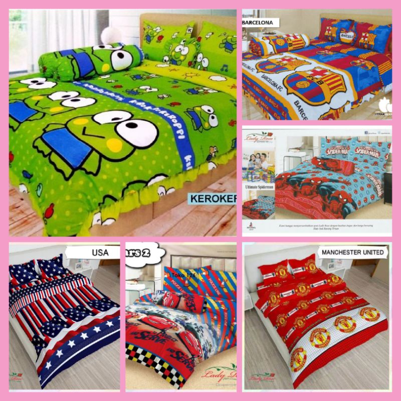 Jual SPREI LADY ROSE LADYROSE 160 x 200 KEROKEROPPI BARCELONA ULTIMATE