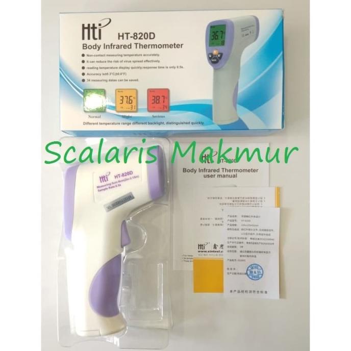 Thermometer Gun Body Infrared HTI HT-820D