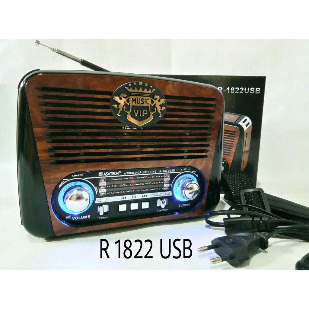 Radio FM Klasik Asatron R 1820 USB 100% ORI