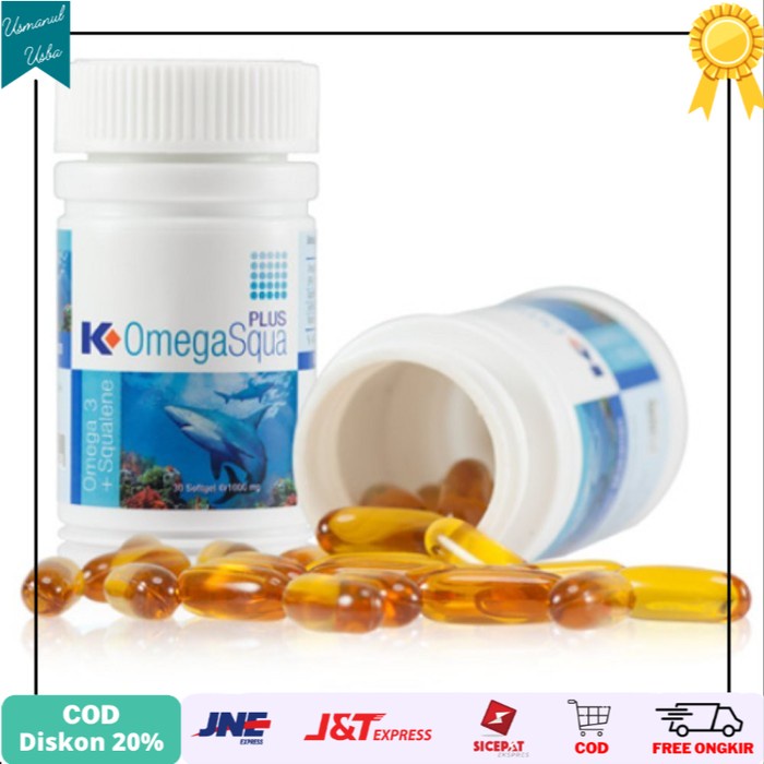 

❤COD❤ OMEGA SQUA PLUS KLINK 30 SOFTGEL OMEGASQUA KLINK Minyak ikan original