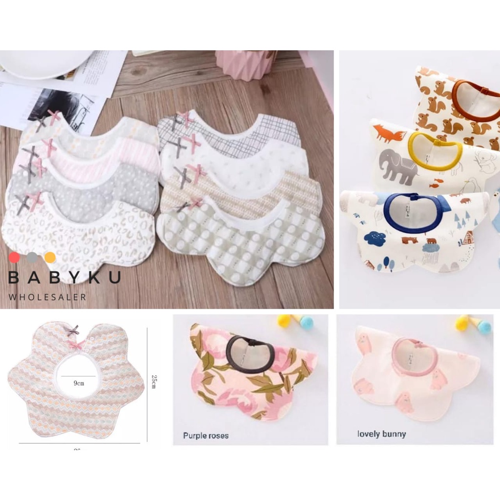 Celemek slabber bayi 360 / Baby bibs / Scarf slabber bayi