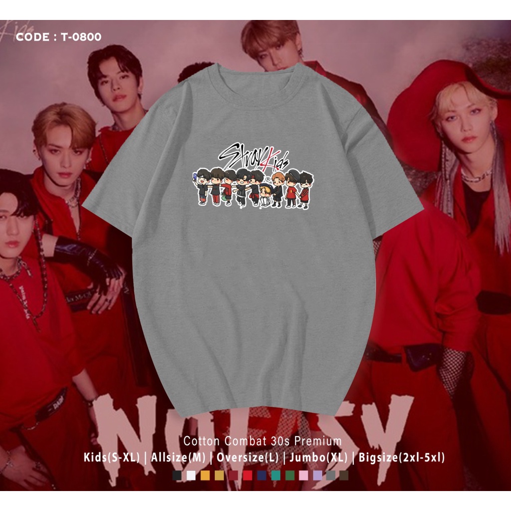 KAOS / T-SHIRT STRAY KIDS ANIMASI CUTE / BAJU STAY INDO / BAHAN HALUS / CUSTOM TEE