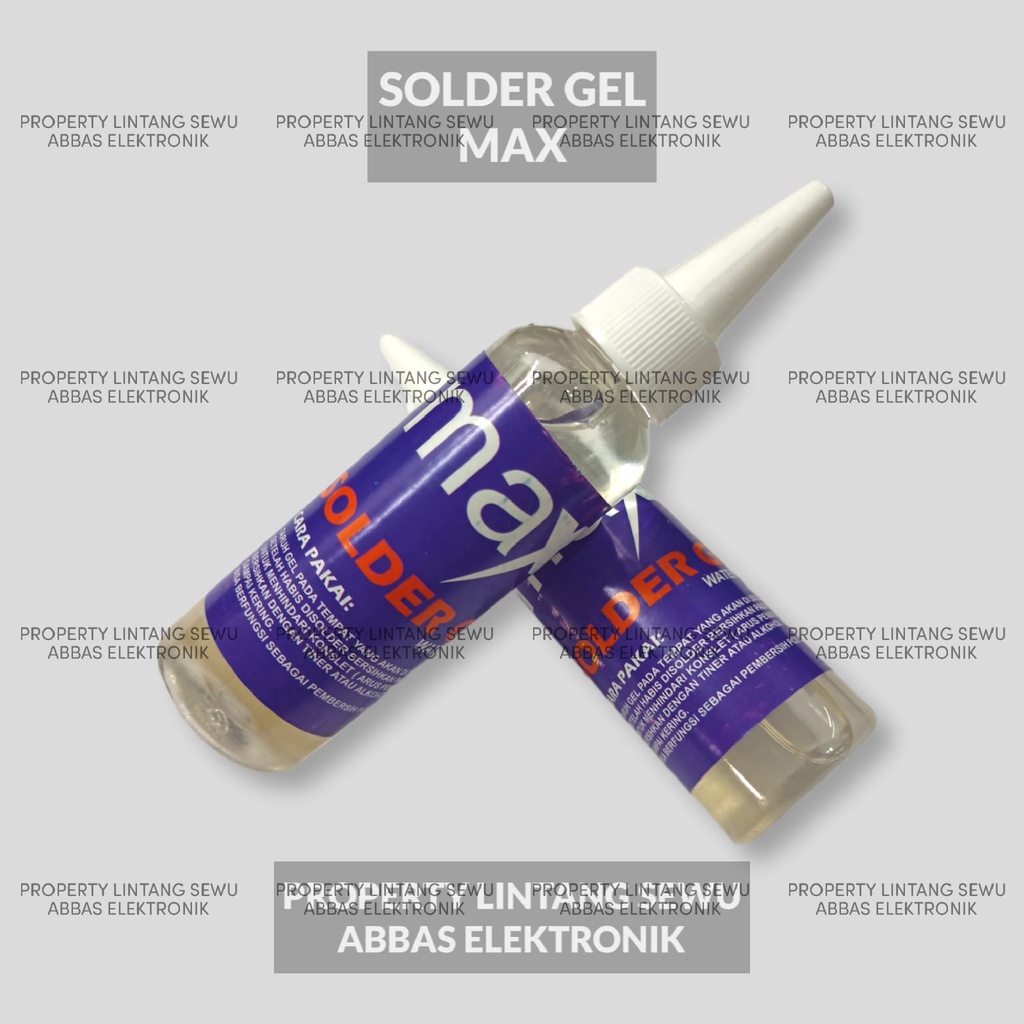 SOLDER JEL GEL MAX CAIRAN SOLDER PEMBERSIH PCB