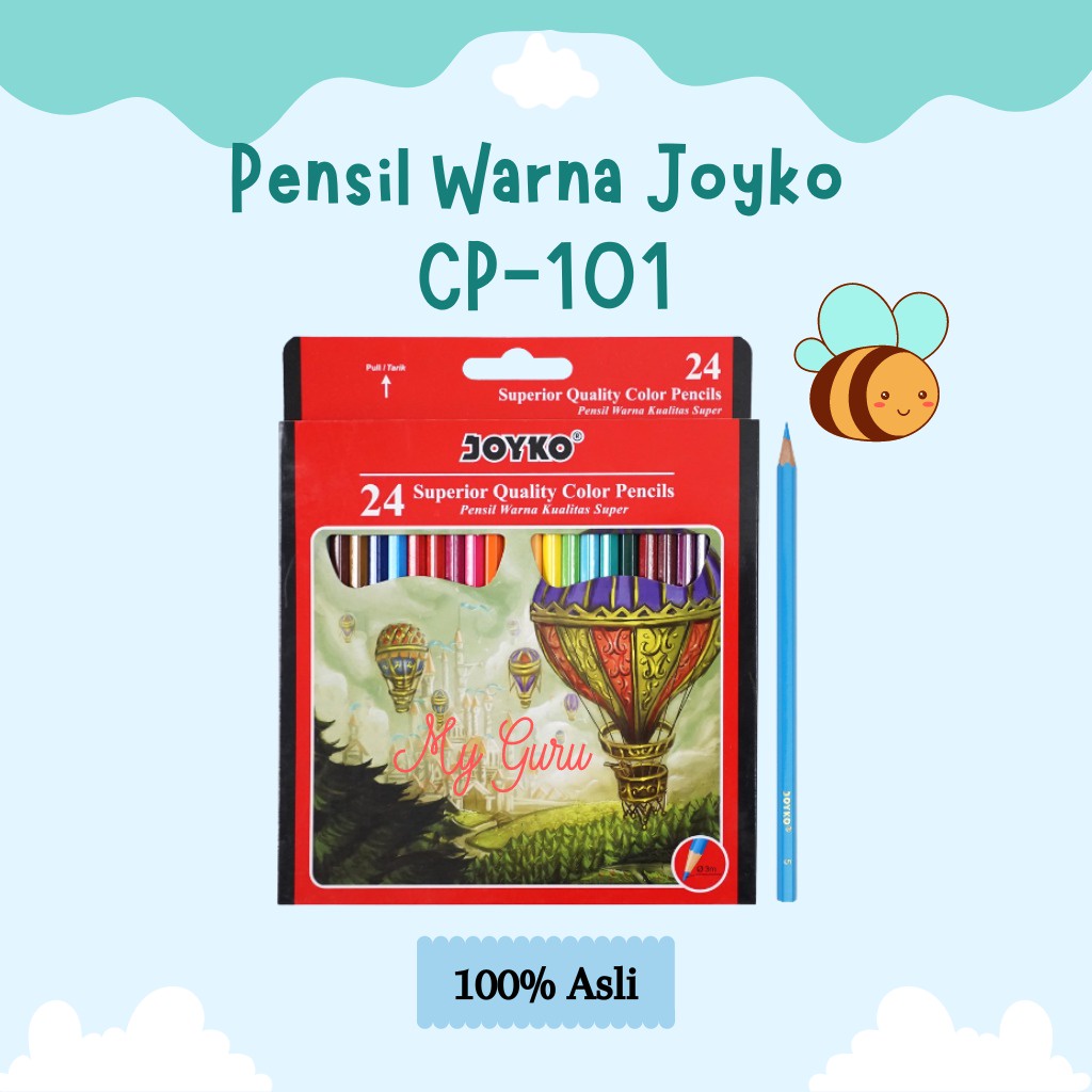 

[SET] PENSIL WARNA JOYKO CP-101 24 WARNA PANJANG