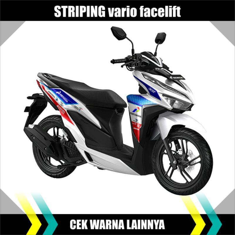 Striping Sticker Decal Variasi Honda Vario New 125-150 Tahun 2020 Motip Mandalika Racing Team