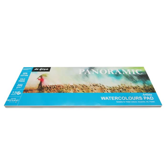 

watercolours pad panoramic 15x42