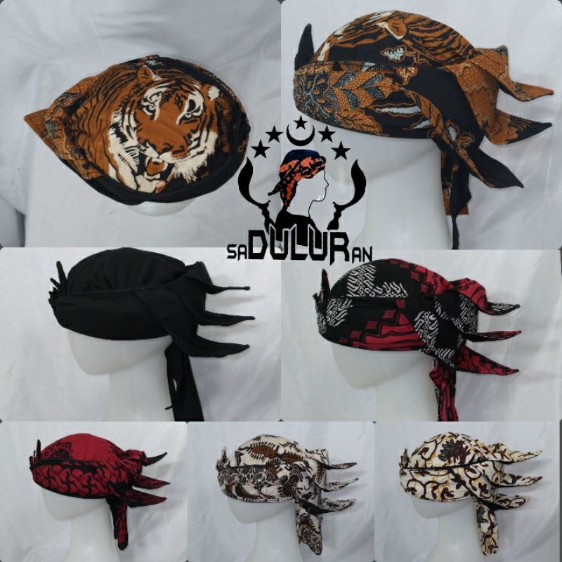 iket kepala praktis / iket merak ngibing / iket Sunda / ikat batik / Blankon / Udeng / iket Bali