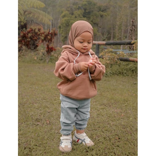 Hoodie Polos Anak Sweater Polos Anak Usia 1-10 Tahun | Hoodie Anak Polos Unisex Perempuan &amp; Laki Laki Bahan Adem dan Tebal