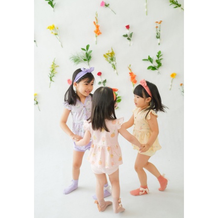 Bohopanna Ruffle Set 1-6 Tahun Setelan Ruffle Celana Anak Perempuan Lucu CBKS so