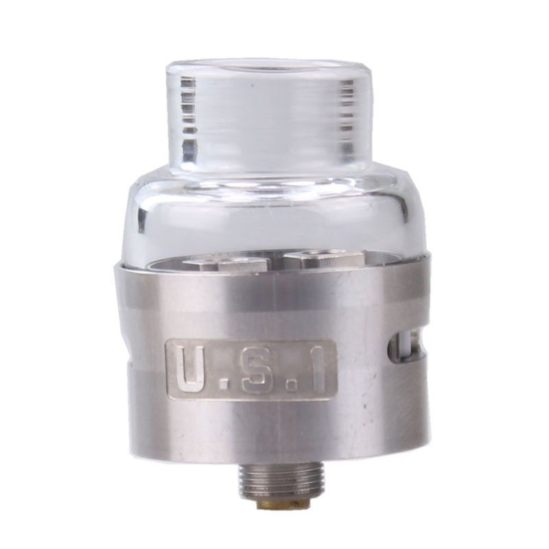 US1 V2 24 RDA Atomizer - SILVER [Clone]  - rokok elektrik / vape