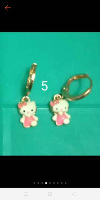 Anting anak-anak hello Kitty xuping harga murah minimal beli 2 pasang yah sis and bro