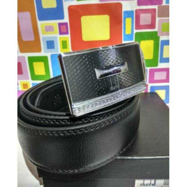 Gesper pria/ikat pinggang sabuk kulit asli DUNHILL Model Rell