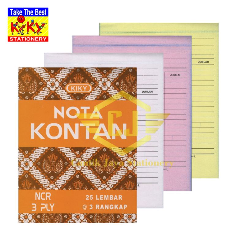 

Buku Nota KIKY B3 3Ply Besar