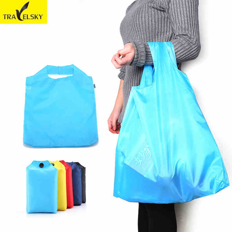 [IMPORT] Sale 5 pcs/set Portabel Lipat Belanja Tas Besar Nilon Tas Tas Travel tas Belanja Reusable