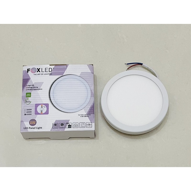 Lampu LED Downlight Panel 8W 8 W 8Watt / DownLight LED Bulat Putih - Garansi 1 Tahun FOXLED