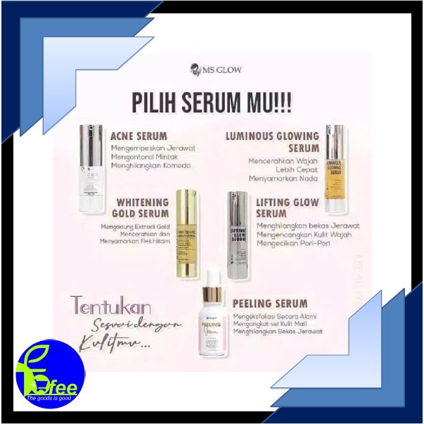 [LOCAL]MS GLOW SERUM LUMINOUS GLOWING SERUM LIFTING SERUM ACNE SERUM GOLDII 15ml