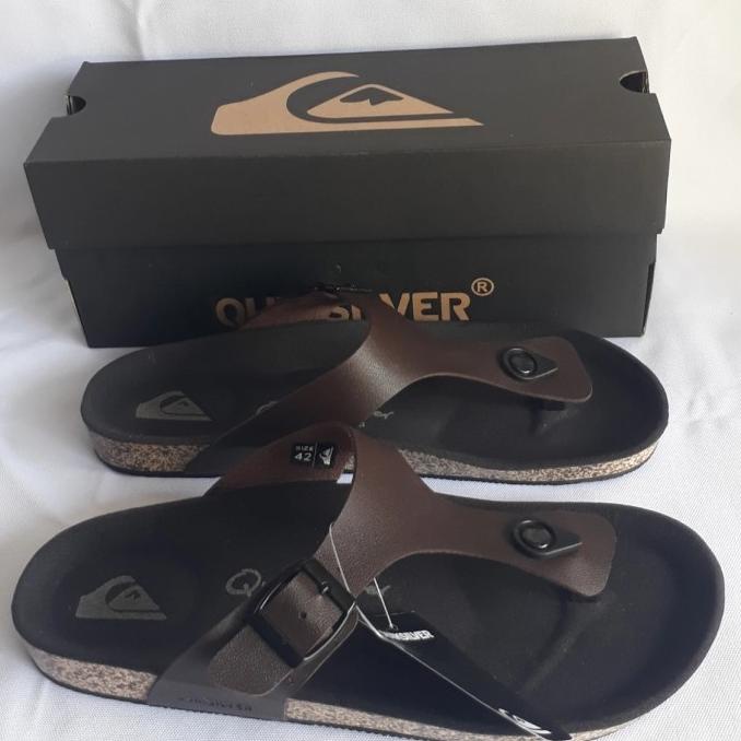 SANDAL QUICKSILVER ORIGINAL SANDAL PRIA SANDAL KULIT SENDAL SANTAI