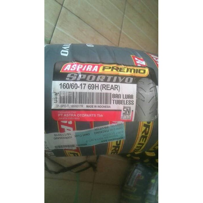 BAN ASPIRA PREMIO 160/60-17 SPORTIVO TUBLES