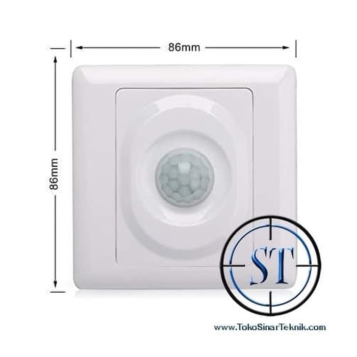 Saklar Dinding Sensor Gerak PIR Adjustable Switch Lampu Kipas Otomatis Infra gerakan Sensor Infrared Automatic Smart Home