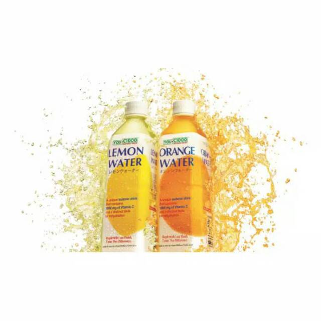 

Orange water dan lemon water 500 Ml ~ You C1000